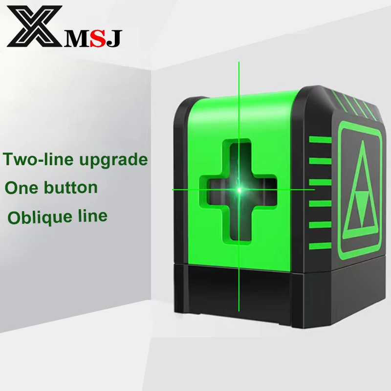 

Mini Green Line Laser Level 2 Lines Self-Leveling Horizontal And Vertical Laser Level Portable Super Powerful Green Beam Level