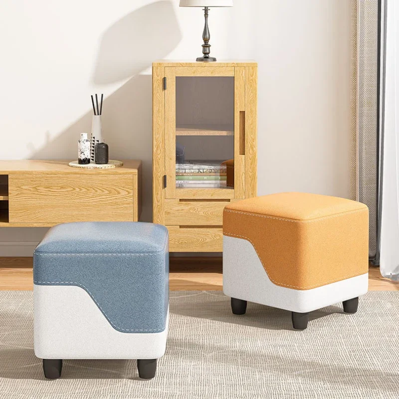 Тканевый небольшой стул домашний низкий для дивана гостиной сидячий Пирс
