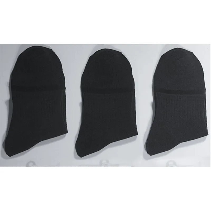 Medium Tube Socks, Thin Socks, Men's Solid Color Breathable Summer And Autumn Casual Sports Socks, Polyester Cotton Business Soc