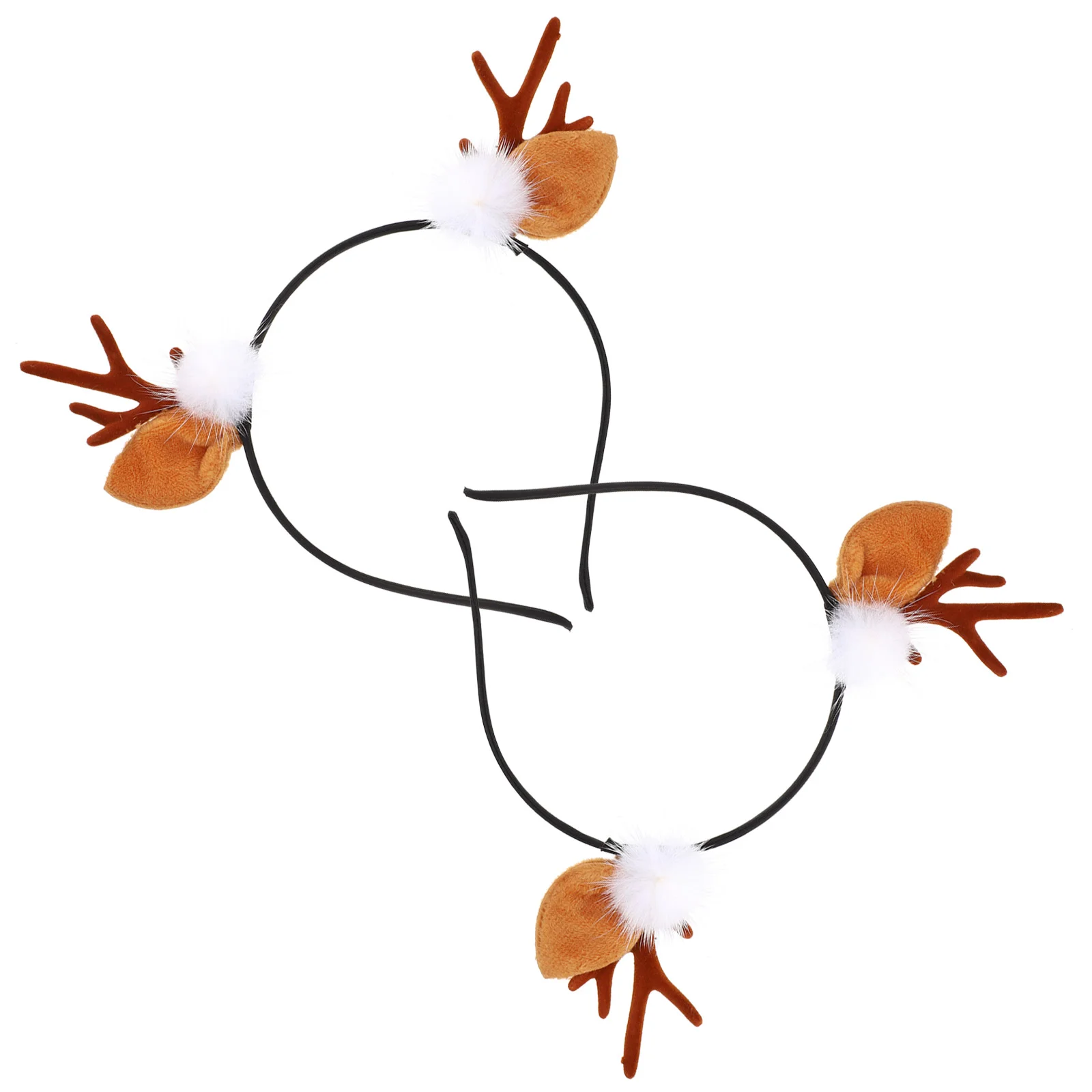 2 шт. банты для волос маленьких девочек повязка на голову с рогами лося декор