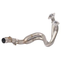 slip on motorcycle front connect tube header link pipe stainless steel exhaust system for kawasaki ninja 650 z650 2012 2022