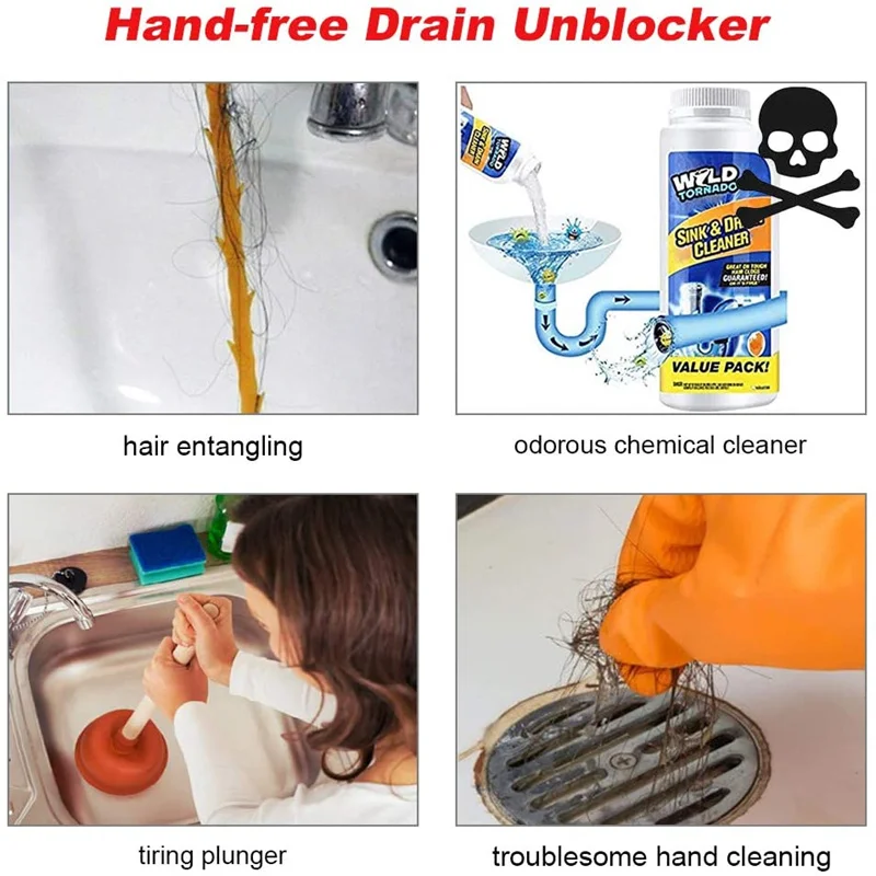 90cm Toilet Snake Tube Unblock Bathroom Sewer Dredge Anti-Clogging Tool Telescopic Flexible Pickup Claws Reusable Drain Cleaners - купить по