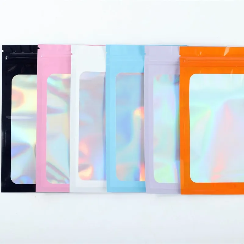 Новинка 2024 цветная лазерная сумка с застежкой-молнией ослепительный блеск