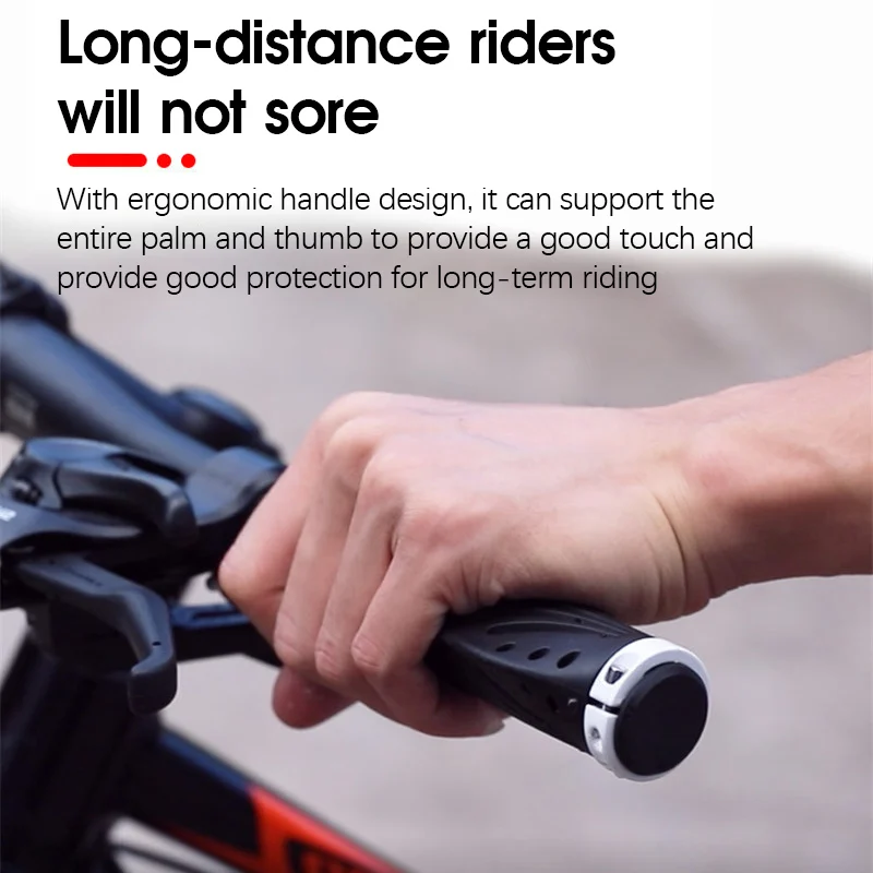 

Bicycle Grips Mountain Bike Grips Cycling Equipment Aluminum Alloy Bilateral Locking Comfortable Shock-absorbing Bike Grips