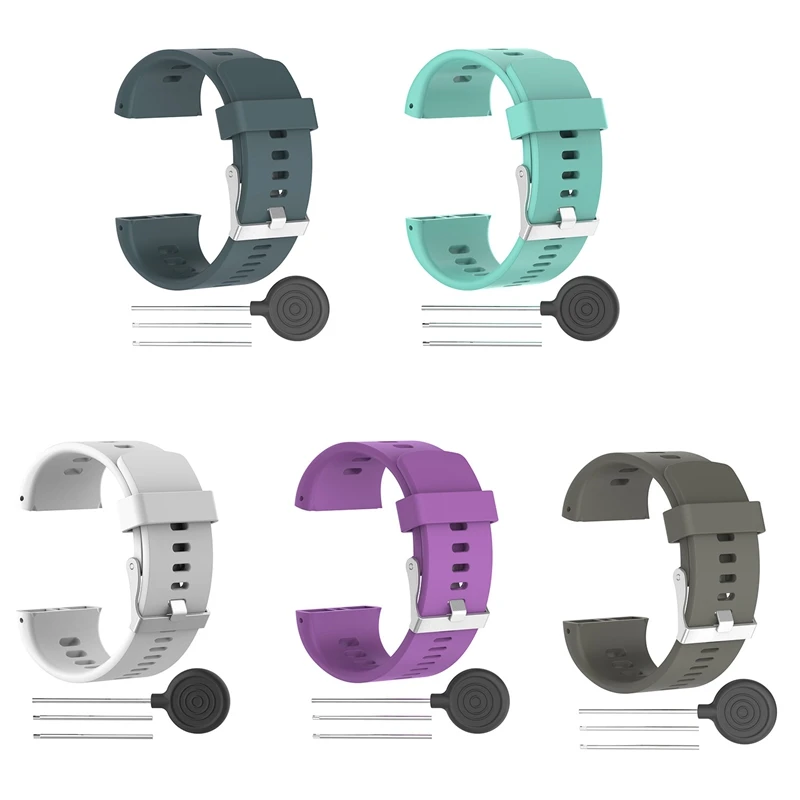 

HFES For Polar V800 GPS Sports Watch Soft Adjustable Silicone Replacement Wrist Watch Band Replacement Belt