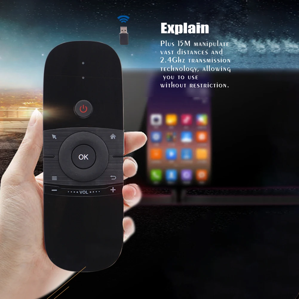 

Беспроводная мини-клавиатура Air Mouse, 2,4 ГГц, Micro USB, 300 мАч