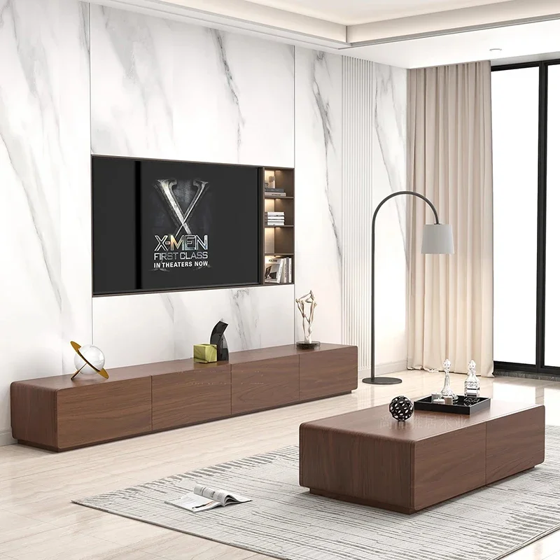 

Настенная напольная стойка для телевизора в стиле ретро, роскошные подставки для хранения телевизоров с плоским экраном, деревянная мебель для салонов