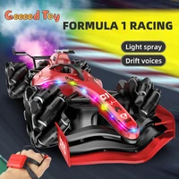 rc car f1 formula car f1 spray drift stunt remote control 4wd 2 4g high speed cars model sound lights children toy collection