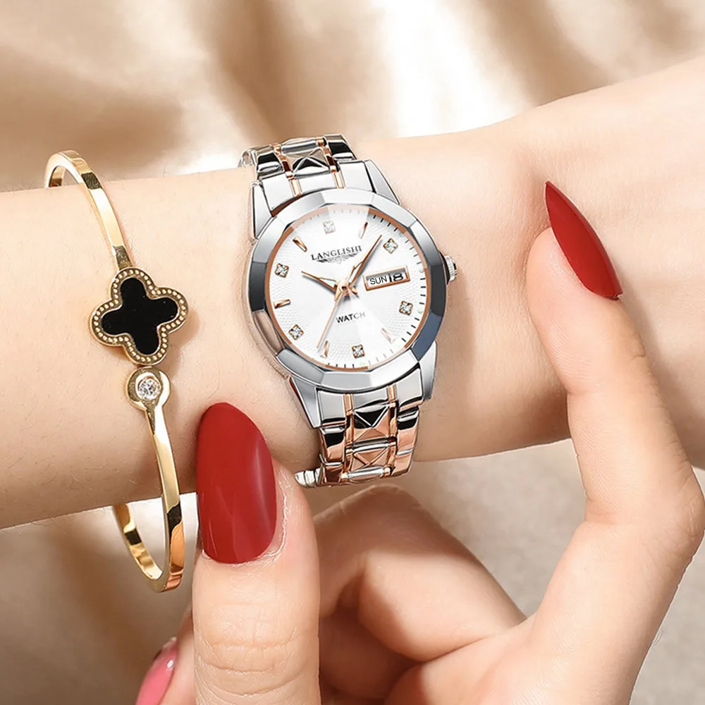 Watch for Woman Exquisite Luxury  Women's Watches Fashion Stain Steel Ladies Waterproof Quartz Wristwatch Rose Gold Female Clock enlarge