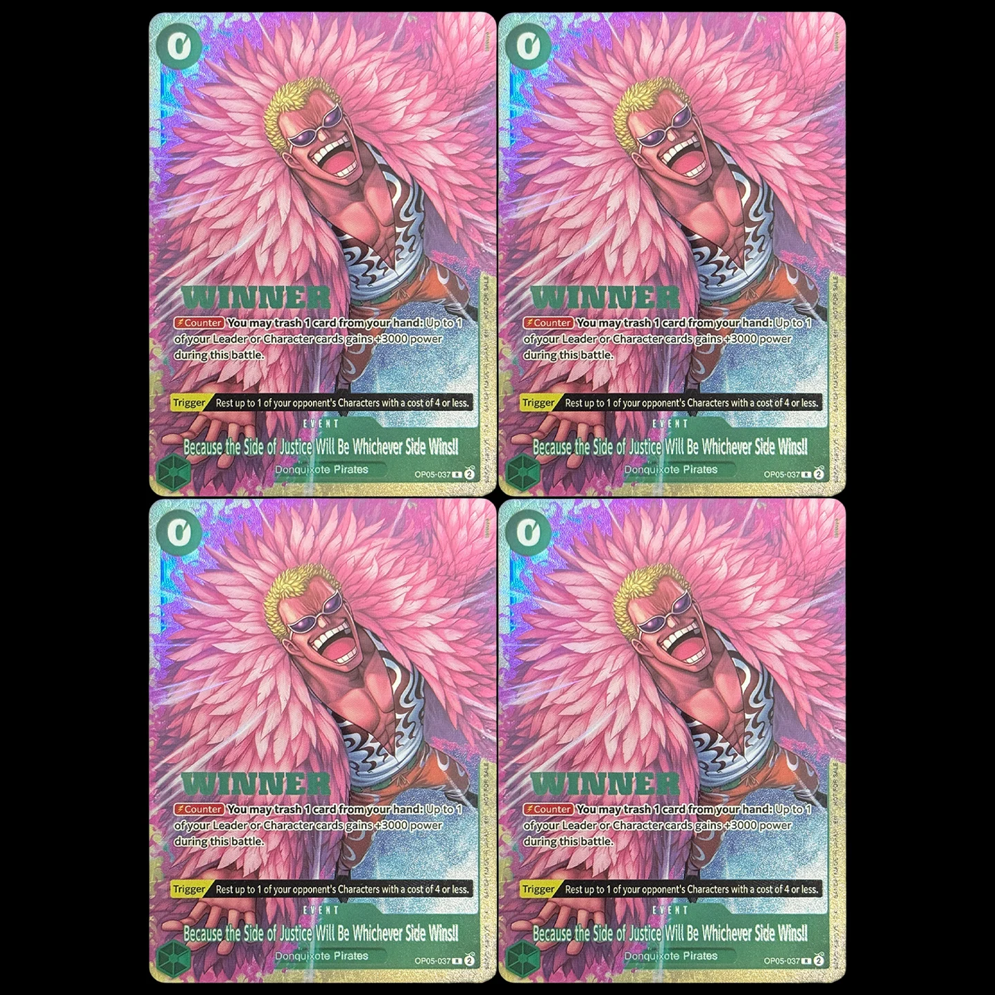 Фото One Piece TCG OPCG EN Потому что сторона справедливости будет той стороной, которая победит! Набор R Winner Pack 2025 Vol.4: Фольгированная карта-прокси №1