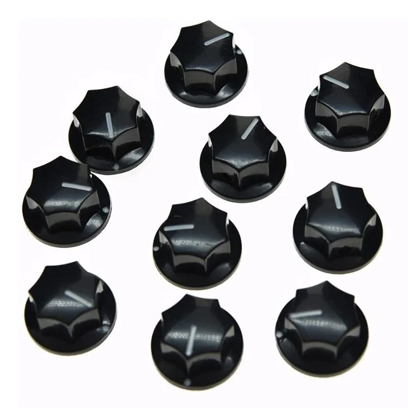 

10Pcs Guitar Knobs Amplifier Amp Knob Bass Tone Volume Knobs For Guitarra Brass
