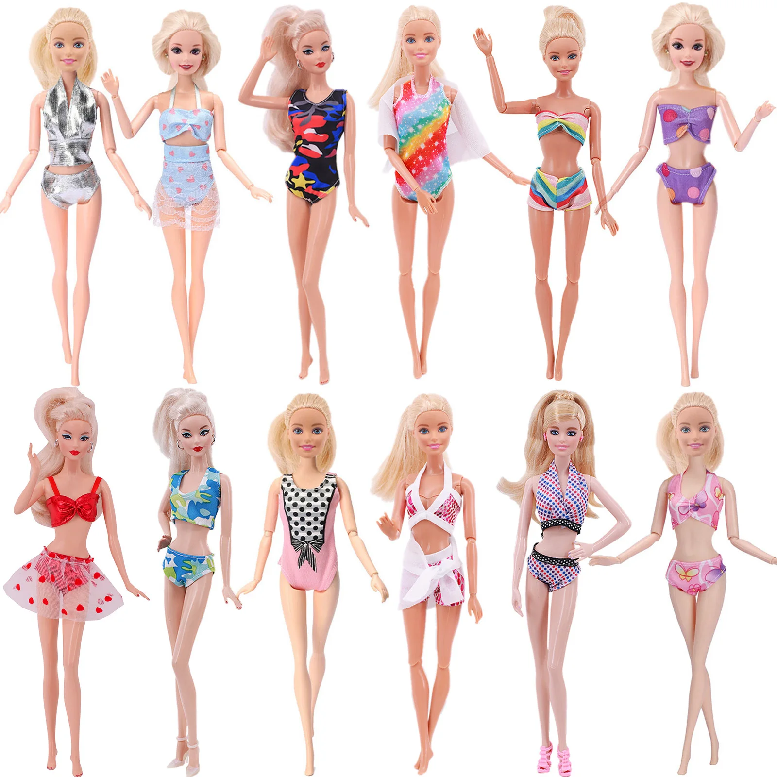 

30cm Doll Clothes Handmade Fashion Suit Outfit Swimsuit Bikini Various Styles Dolls Barbies Doll Accessories DIY Girl Toys
