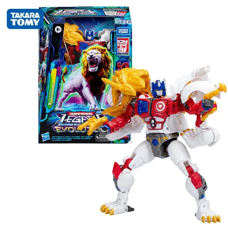 

Фигурка-трансформер Takaratomy серии G Evolution V Level белая Лев Optimus Prime, фигурка модели, игрушка, оригинальная игрушка в подарок