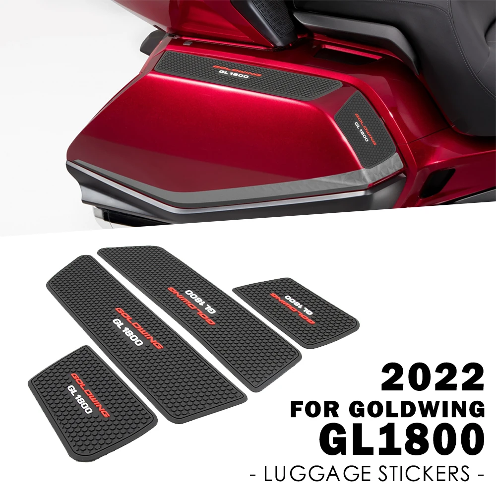 Almohadilla para tanque de combustible de motocicleta, pegatina de protección para equipaje, de goma, para Honda Goldwing GL 1800, 2018-2022, GL1800