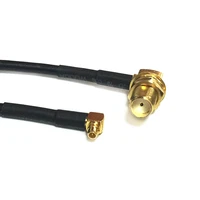 modem coaxial cable sma female jack nut right angle switch mmcx male plug right angle connector rg174 cable 20cm 8 adapter new