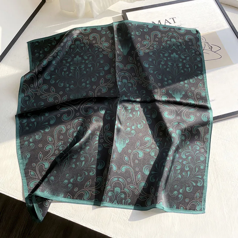 

2022 luxury 100% Silk Scarf Bandana Women Square Scarves Wrap Kerchief Mulberry Hijab Shawls pashimina female Echarpe beach