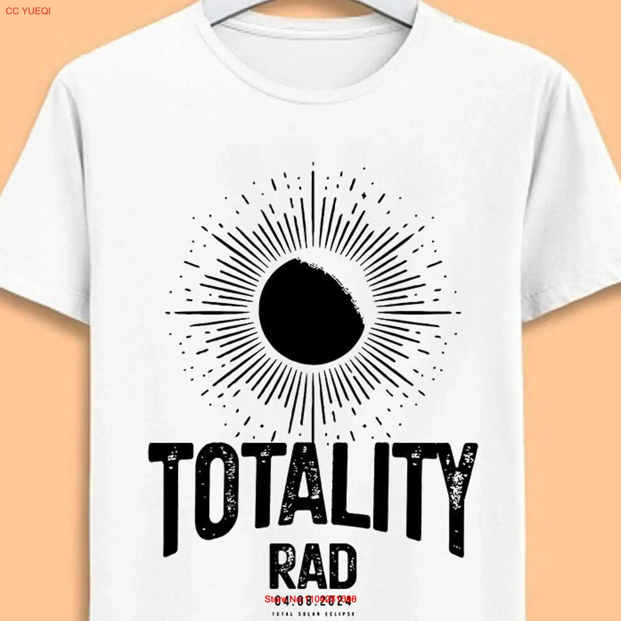 2024 Солнечное затмение Totality Rad USA Meme Забавная футболка Стиль Геймер Фильм Музыка