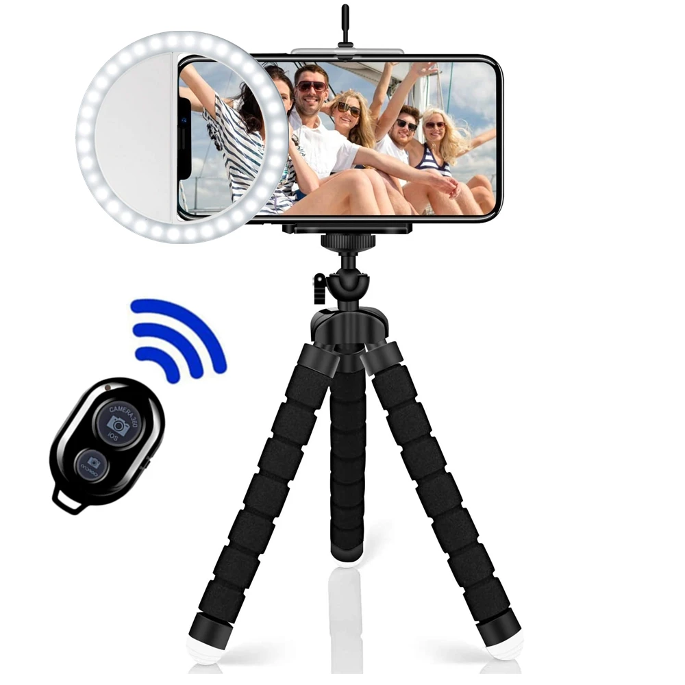 Круглая кольцевая лампа для селфи кольцевой светильник со штативом сотового