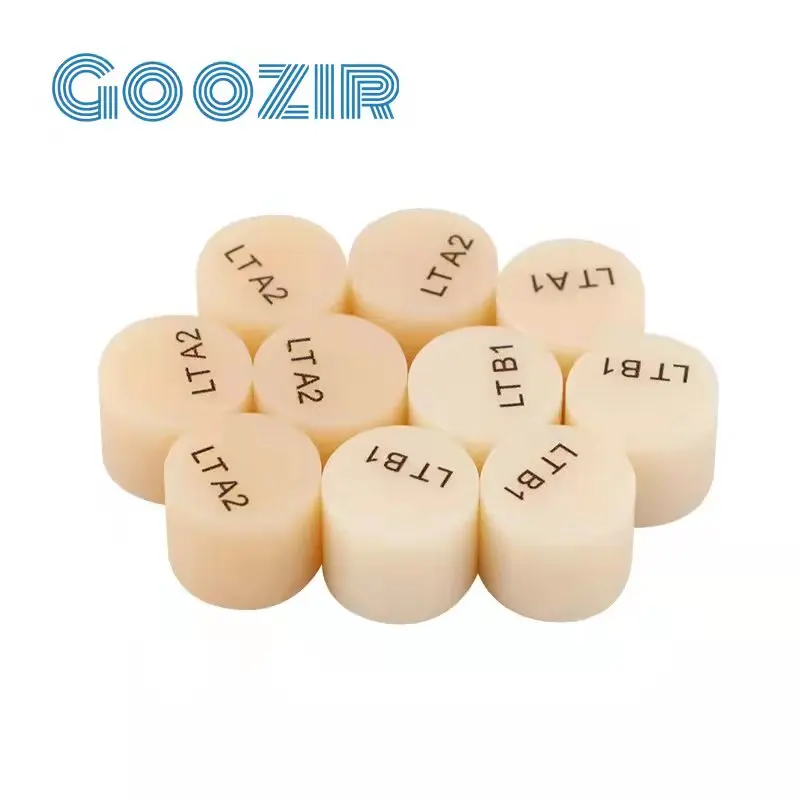 Goozir Dental Lab Glass Ceramic Ingot (Press Lithium Disilicate)—LT(5 Pieces)