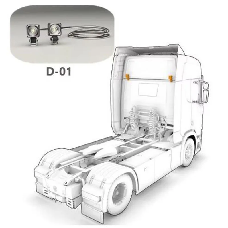 Стоячие фары SCALECLUB для Tamiya 1:14 d-01