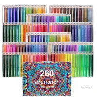 brutfuner 260 colors professional oil color pencils set sketch coloured colored pencil for drawing coloring school art supplies