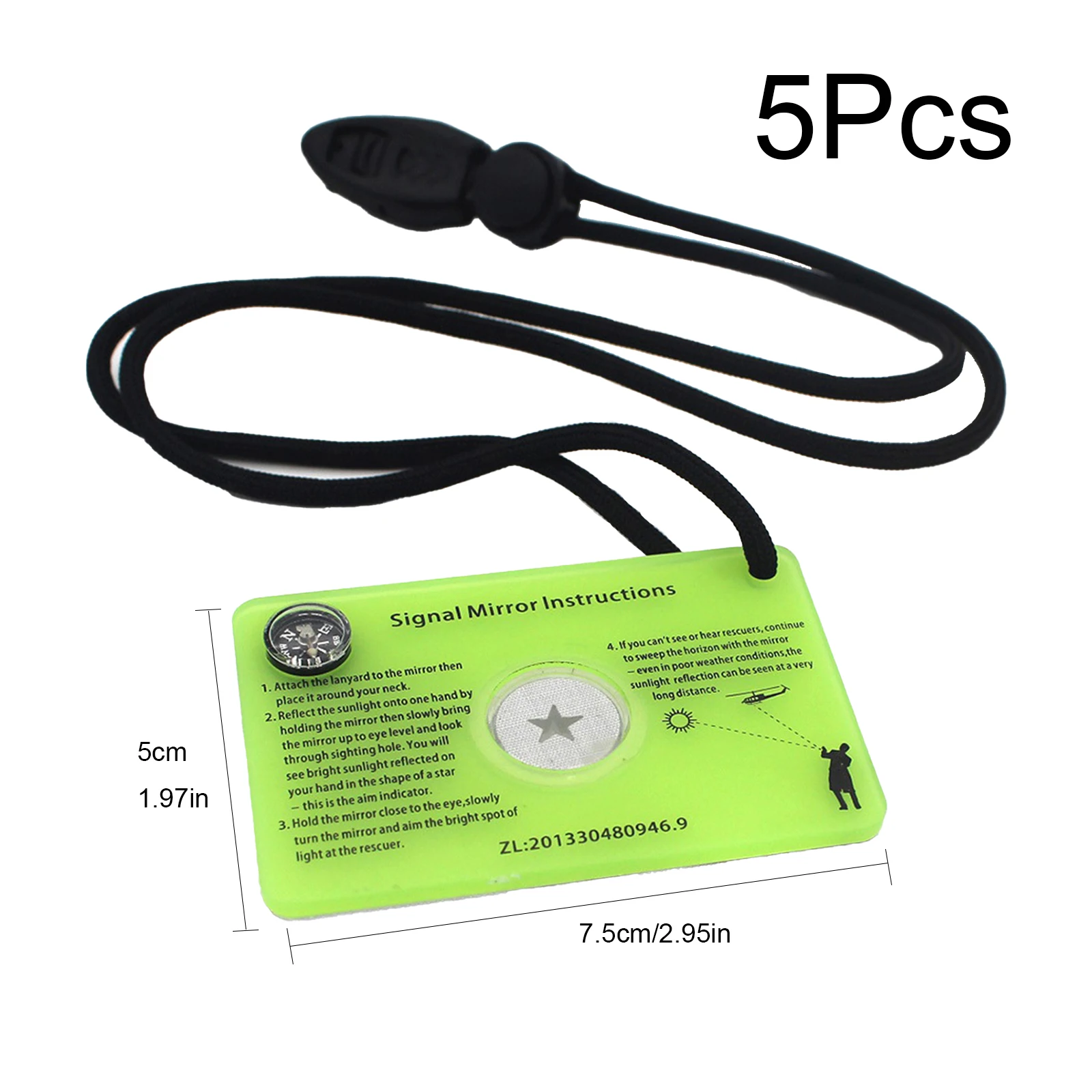 

Survival Signal Mirror For Outdoor Camping Yacht Outdoor Emergency Survival Reflective Signal Mirror Adventure Supply Tools