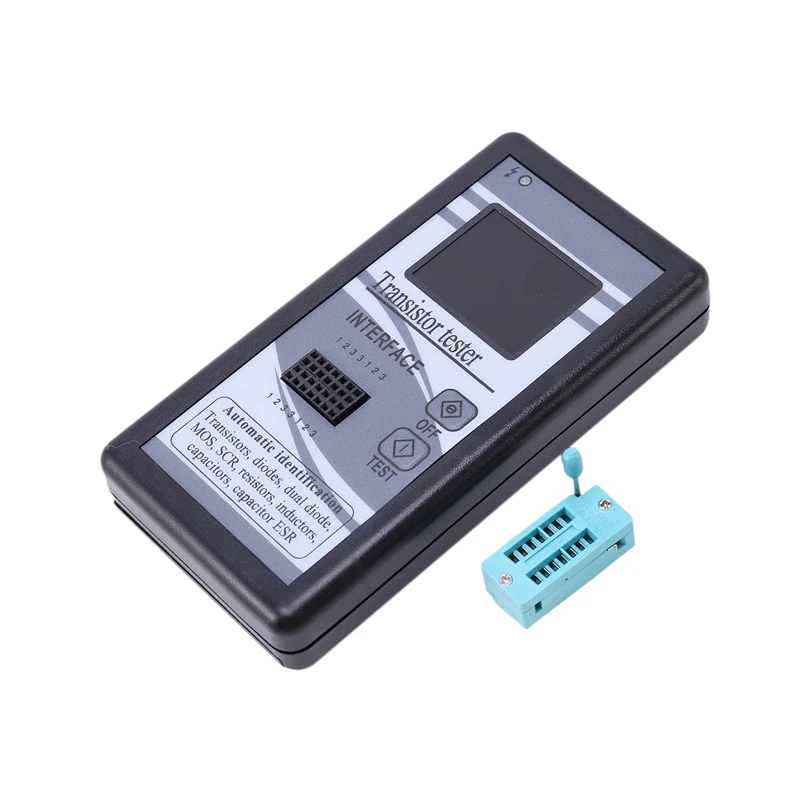 

Multi-Purpose Transistor Tester 128 X 160 Diode Thyristor Capacitance Resistor Inductance MOSFET ESR LCR Meter TFT Color Display