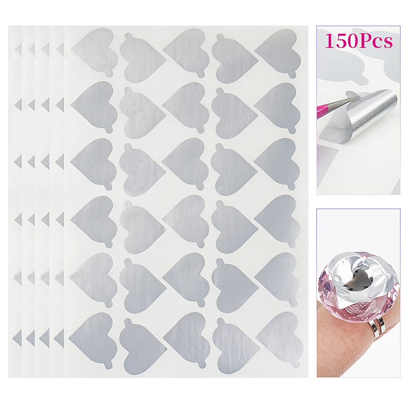 

150/300 шт одноразовые в форме сердца Оловянная Фольга Наклейка держатель для клея для ресниц фольга поддон инструменты для наращивания ресни...