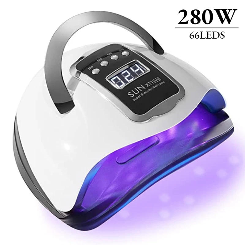 

SUN X11 MAX Professional LED UV Nail Drying Lamp 66leds Nail Gel Polish Dryer with Motion Sensing Manicure Equipment Tools