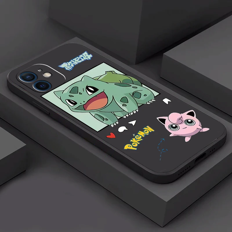 pokémon japanese anime phone case for funda iphone 13 12 11 pro max 13 12 mini x xr xs max 6 6s 7 8 plus celular black free global shipping