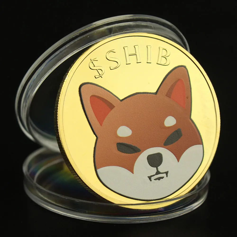

Dogecoin Killer Shiba Inu Coin(SHIB) Souvenir CRYPTO Metal Gold Plated Physical Shib Collectible Coin Doge Killer Souvenir Coins