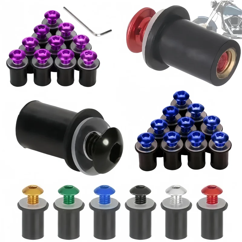 10 шт. обтекатель M5 ветровой экран комплект винтов болтов крепежные гайки для