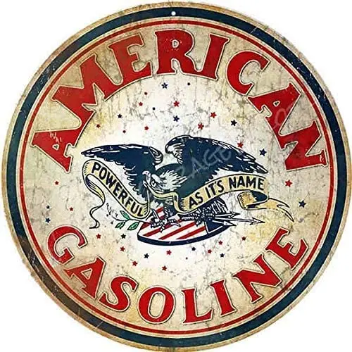 

Американский бензиновый круглый металлический жестяной знак, подходящий для дома и кухни, настенный Декор Ретро, винтажный