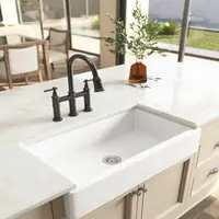 Farmhouse/Apron Front White Ceramic Kitchen Sink