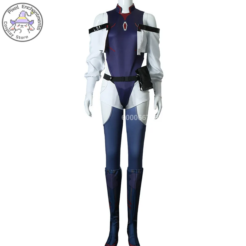 Аниме Киберпанк: Edgerunners Люсина Костюм Косплей Сексуальное женское боди