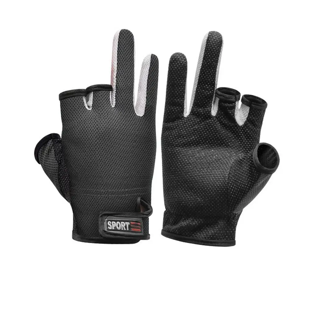 

Mesh Fishing Gloves Moisture-proof Anti-slip Gloves Wear-resistant Fabric Breathable