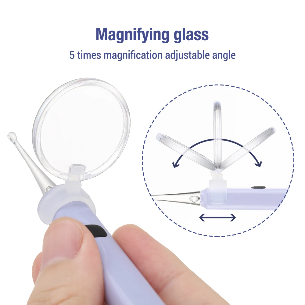 Инструмент Для Чистки Ушей 6-в-1 Детей И Взрослых Легкий Светящийся Массажер С