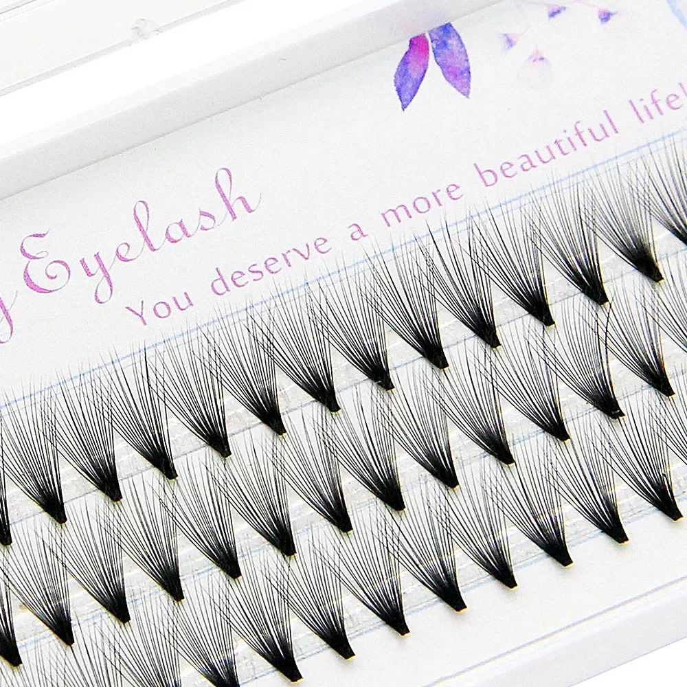 

10D/20D Pre-fanned Knot Free Individual Cluster EyeLashes Grafting Professional Makeup Fake False Eyelash Extension Bunche