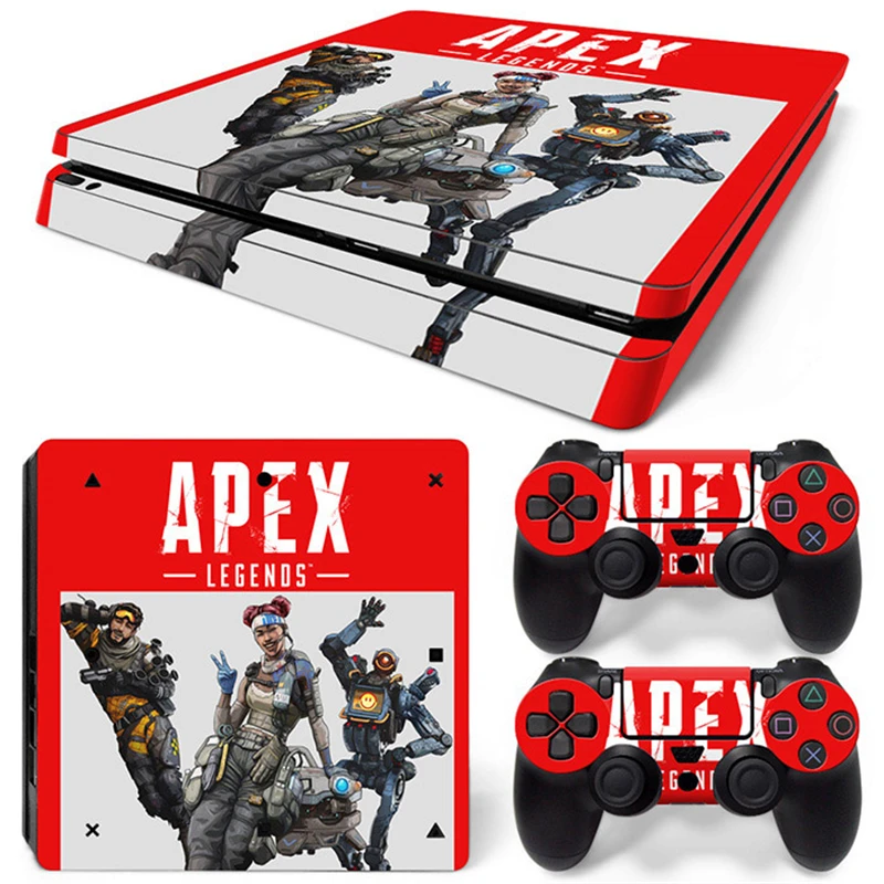 

Тонкая виниловая наклейка APEX GAME PS4, наклейка для консоли ps4 Slim, 2 контроллера