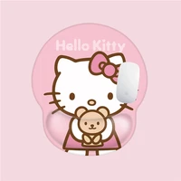 hello kitty cute girl heart artistic office mouse mat wristband silicone cushion girl