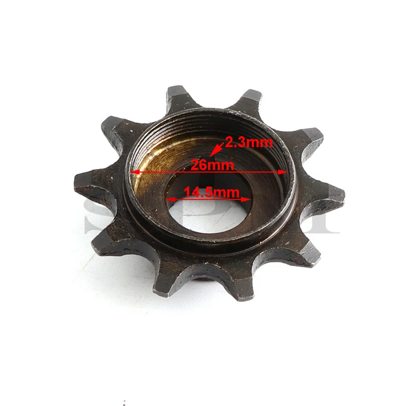 

10-зубчатая передняя Звездочка двигателя Cog 10 T для 415 цепи 48cc 66cc 70cc 80cc