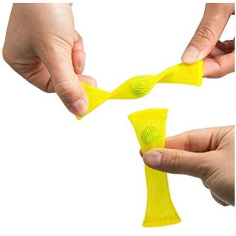 

5Pcs Sensory Toys Marbles Ball Autism Anxiety Therapy Toys Stress Relief Hand Fidget Toys Braided Mesh Easy Bend Marble