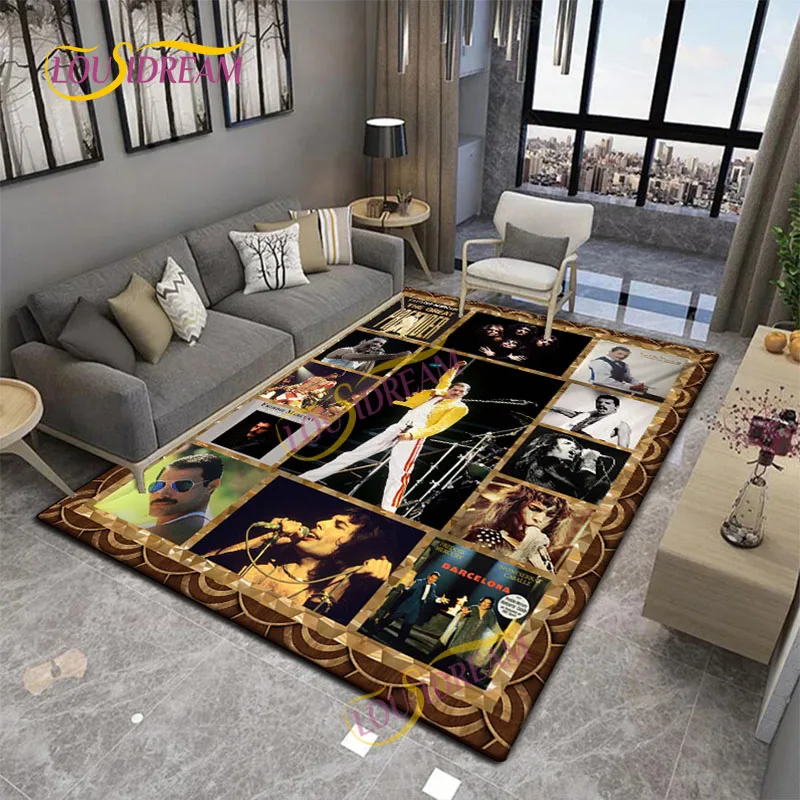 Британский коврик из тяжелого металла Queen Freddie Mercury декоративный для спальни