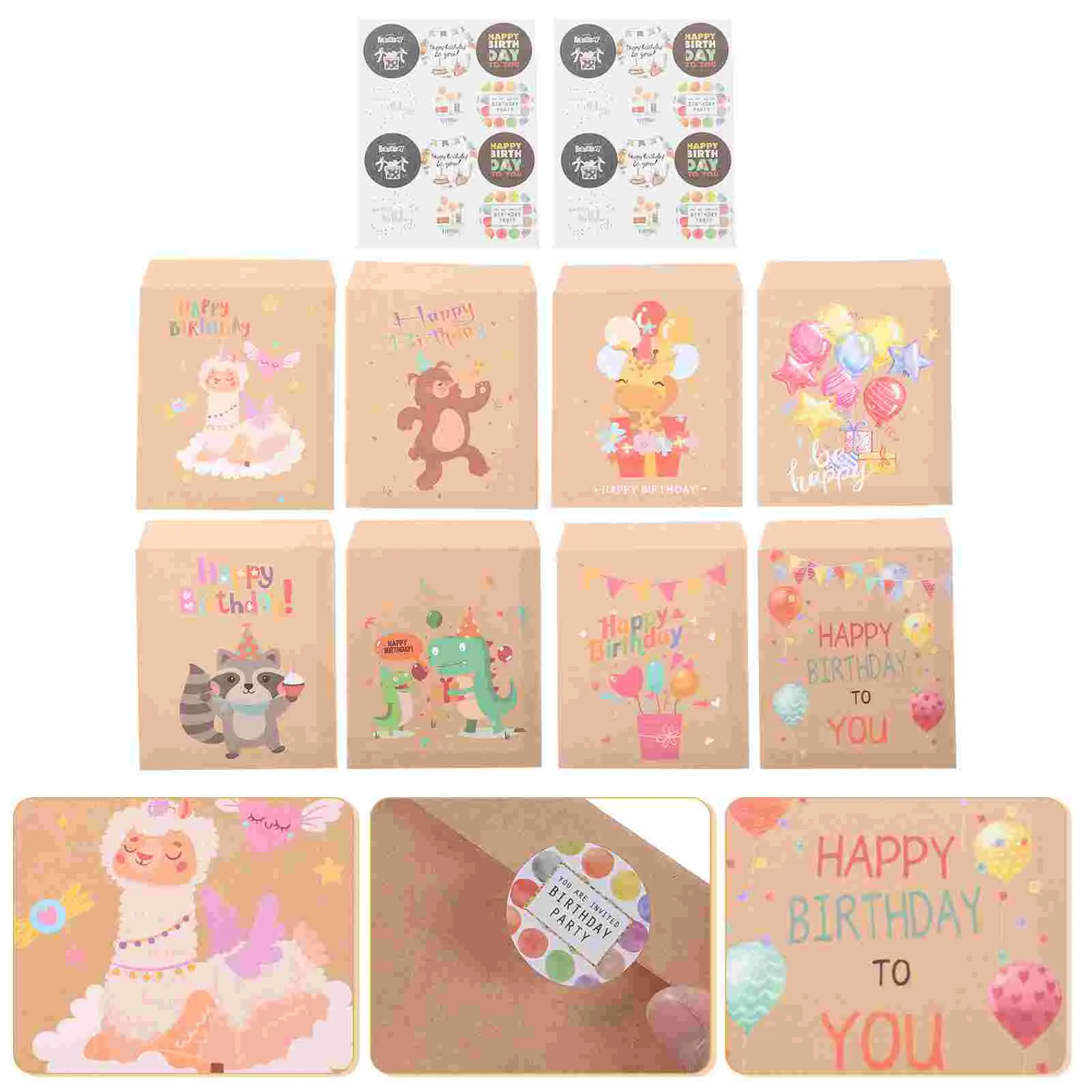 

Bags Birthday Bag Gift Paper Party Present Treat Gifts Cartoon Favorscandy Supplies Goodies Noteenvelopes Sticker Snack Wrapping