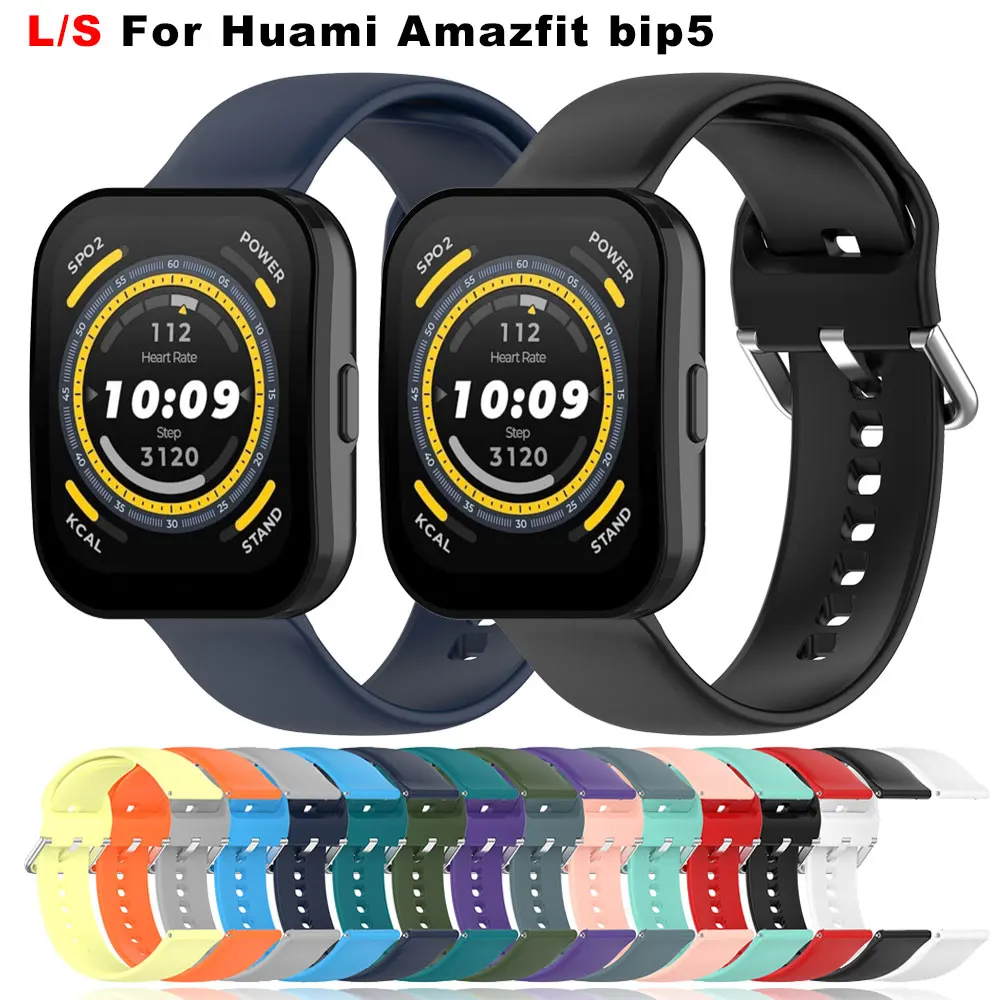 

Ремешок силиконовый для Huami Amazfit bip 5, сменный Браслет для Amazfit GTR 4 3 Pro 2 2e GTR 47 мм Pace Stratos, 22 мм