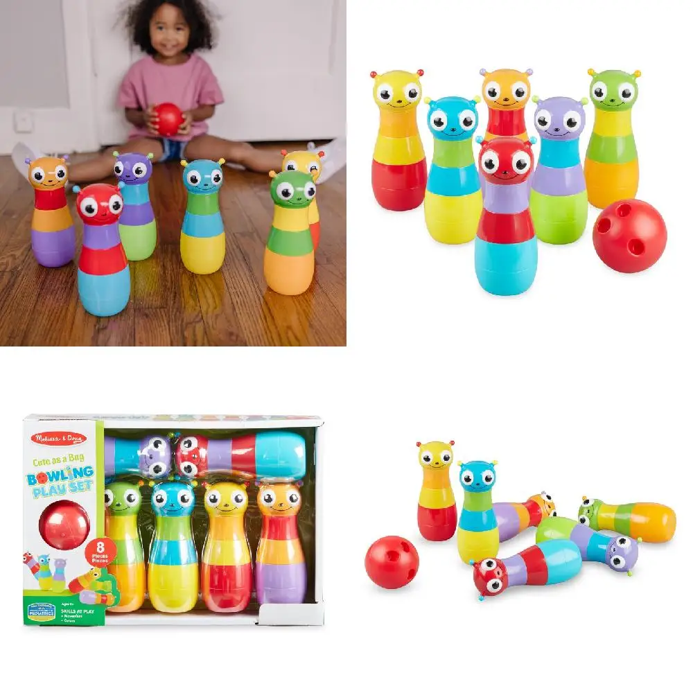 

,Family Fun Activity Gift Delightful 8 Pcs Luxurious Bug Bowling Set for Kids Outdoor & Indoor Entertainment, Family Fun Activ