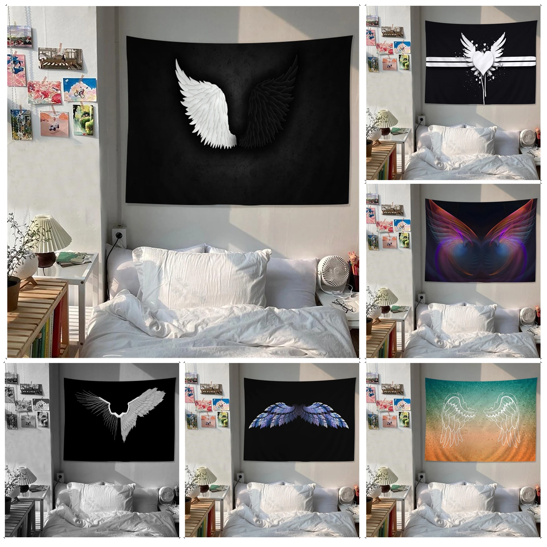 

Angel Win Printed Large Wall Tapestry Bohemian Wall Tapestries Mandala Art Home Decor