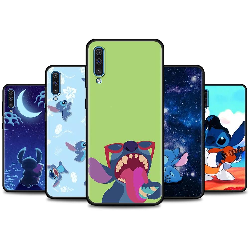 

Case For Samsung Galaxy A90 5G A70 A50 A40 A30 A32 A20 A20e A20s A10s A10 Fundas Cover Disney Stitch Blue