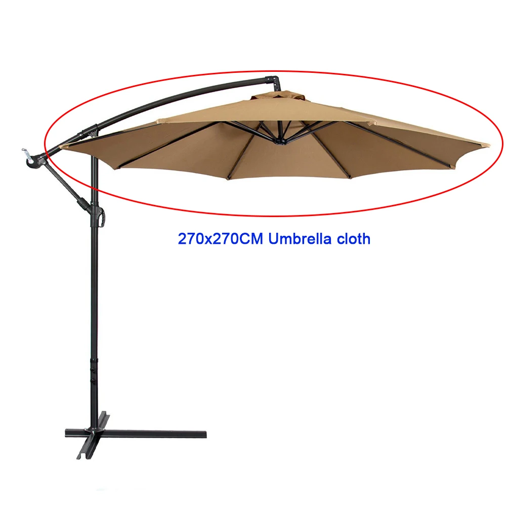 

Canopy Umbrella Cloth（no Beach Market Large Umbrella Half Table Sun Bracket） Umbrella Outdoor Sunshade Replace Beach Part