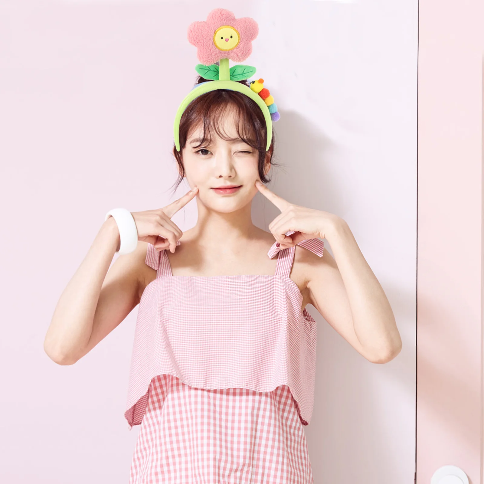 

Headband Winter Fashion Headbands Women Flower Wide Spa Washing Face Plush Womens